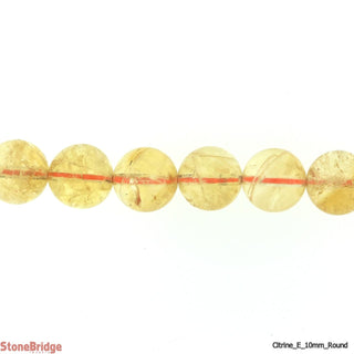 Citrine E Round Strand 7" - 10mm    from The Rock Space