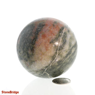 Watermelon Jasper Sphere - Small #3 - 2 1/4"