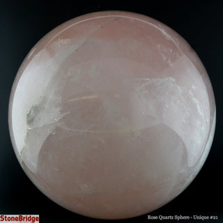 Rose Quartz Sphere U#21 - 4 1/2"    from The Rock Space