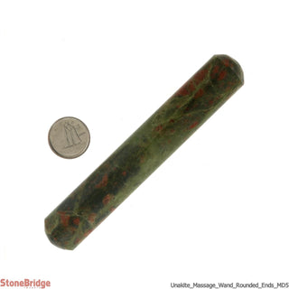 Unakite Round Pointed Massage Wand - Medium #3 - 4" to 5"    from The Rock Space