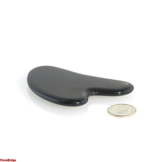 Black Obsidian Gua Sha Board Facial Tools    from The Rock Space