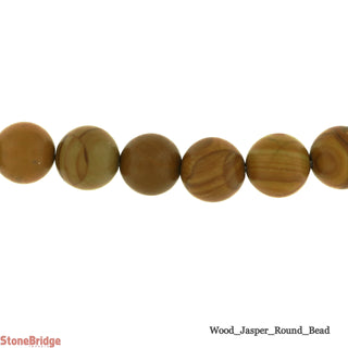 Wood Jasper - Round Strand 15" - 8mm    from The Rock Space