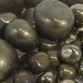 Pyrite Iron Matrix Tumbled Stones - India    from The Rock Space