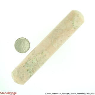 Moonstone Cream Rounded Massage Wand - Medium #3 - 4" to 5"    from The Rock Space