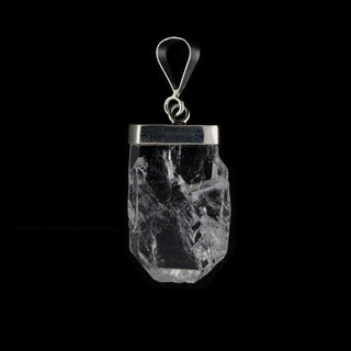 Tabby Quartz Sterling Silver Pendant - 1 2/3" to 2 3/4" from The Rock Space