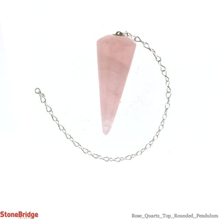 Rounded Rose Quartz Pendulum    from The Rock Space