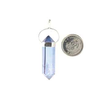 Lavender Aura Double Terminated Pendant    from Stonebridge Imports