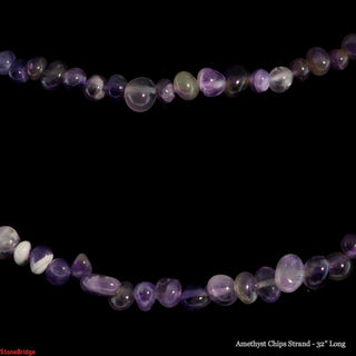 Amethyst Polished Chip Strands - 5mm to 8mm    from The Rock Space