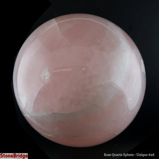 Rose Quartz Sphere U#26 - 4 1/4"    from The Rock Space