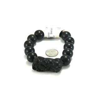 Mala Bracelet "Black Rosewood & Charm" #22 from The Rock Space