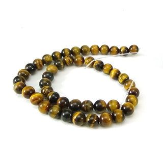 Tiger Eye E - Round Strand 15" - 8mm    from The Rock Space