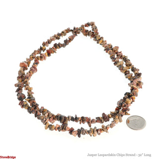 Leopardskin Jasper Chip Strands - 5mm to 8mm    from The Rock Space