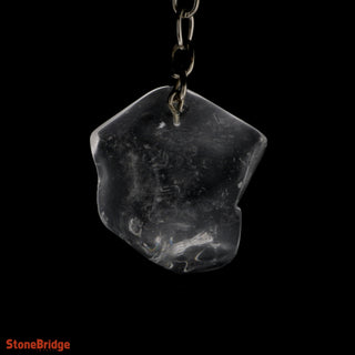 Keychain - Ice Cube Quartz Tumbled    from Stonebridge Imports