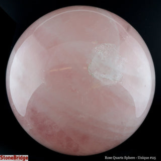 Rose Quartz Sphere U#25 - 4 1/4"    from The Rock Space