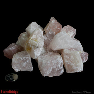 Rose Quartz A Chips - Large    from The Rock Space