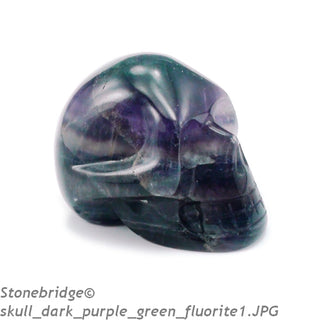 Fluorite Skull Carving #0 - 1 1/2" to 1 3/4"    from Stonebridge Imports