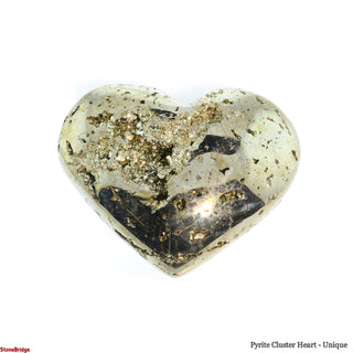 Pyrite Cluster Heart U#1 - 3 1/2"    from The Rock Space