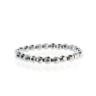 Hematite Bead Bracelet 8mm Faceted   from The Rock Space