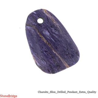 Charoite Slice Pendant Drilled - 'E' #3    from The Rock Space