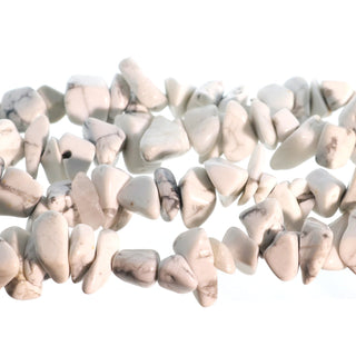 Howlite White Chip Strands - 3mm to 5mm    from Stonebridge Imports