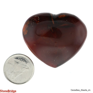 Carnelian Crystal Puffy Heart #1 - 15 to 24G    from The Rock Space