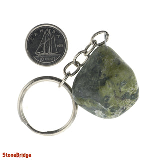 Keychain - Jadeite Tumbled    from Stonebridge Imports