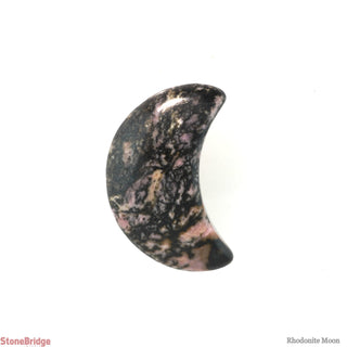 Rhodonite Moon Shape Polished Stones    from The Rock Space