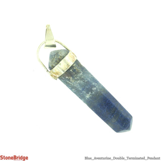 Blue Aventurine Double Terminated Pendant    from The Rock Space