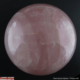 Rose Quartz Sphere U#18 - 4"    from The Rock Space