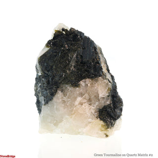 Green Tourmaline on Quartz Matrix #2 from The Rock Space