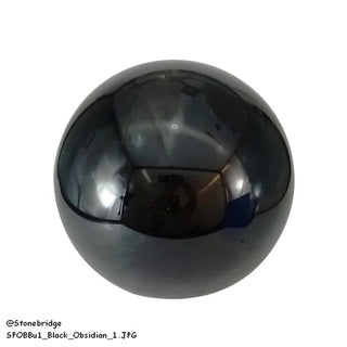 Black Obsidian Sphere - Small #2 - 2 1/4"    from The Rock Space