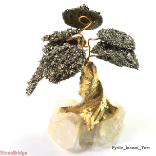 Pyrite Chips Bonsai Tree Small 3"    from The Rock Space