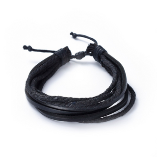 Natural Stone & Leather Bracelets Set from The Rock Space