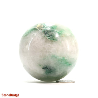 Green Aventurine Bi-Colour Sphere - Small #2 - 2 1/4"    from The Rock Space