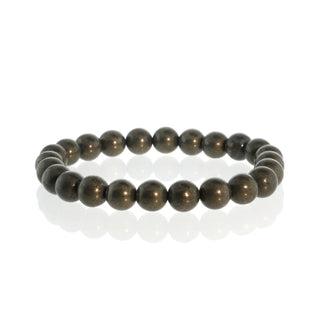 Pyrite Round Bracelet 8mm   from The Rock Space