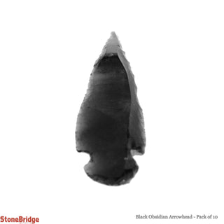 Black Obsidian Arrowhead - 10 Pack    from The Rock Space