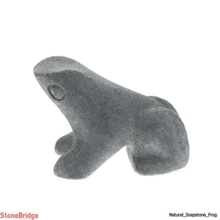 Frog Soapstone Carving Natural    from The Rock Space