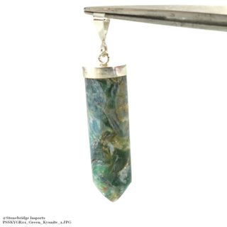 Green Kyanite Sterling Silver Pendant    from The Rock Space