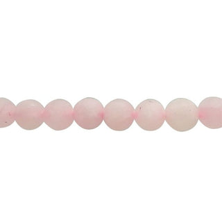 Rose Quartz Matte - Round Strand 15" - 6mm from The Rock Space