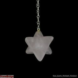 Rose Quartz Merkaba Pendulum - Type 2    from The Rock Space