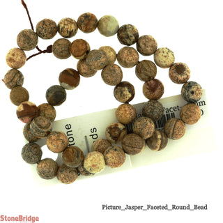 Picture Jasper Faceted- Round Strand 15" - 8mm    from The Rock Space