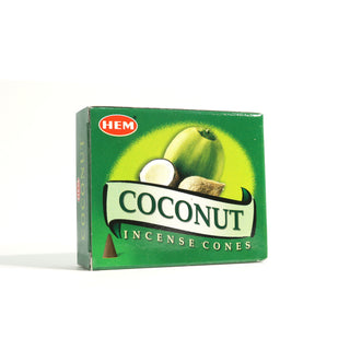 Coconut Hem Incense Cones - 10 Pack    from The Rock Space