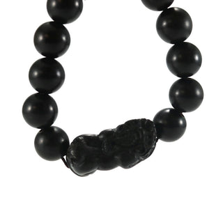 Mala Bracelet "Black Rosewood & Charm" #22 from The Rock Space