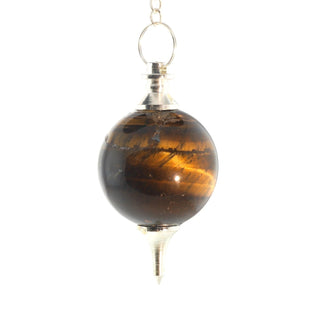 Ball & Point - Tiger's Eye Pendulums from The Rock Space