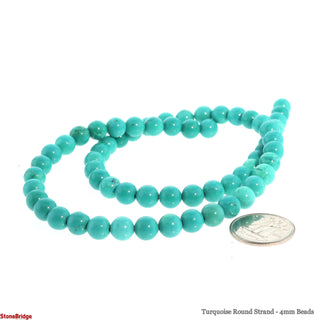 Turquoise Round Strand - 4mm Beads from The Rock Space