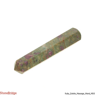 Ruby Zoisite Pointed Massage Wand - Medium #3 - 4" to 5"    from Stonebridge Imports