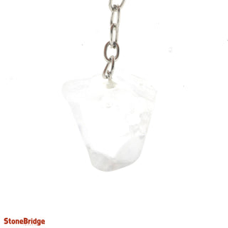 Keychain - Ice Cube Quartz Tumbled    from The Rock Space