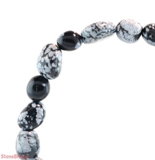 Snowflake Obsidian Tumbled Bracelets from The Rock Space