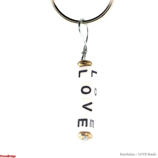 Keychain ��� Beads L.O.V.E.    from Stonebridge Imports