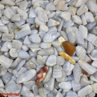 Blue Lace Agate Tiny Tumbled Stones - B Quality    from Stonebridge Imports